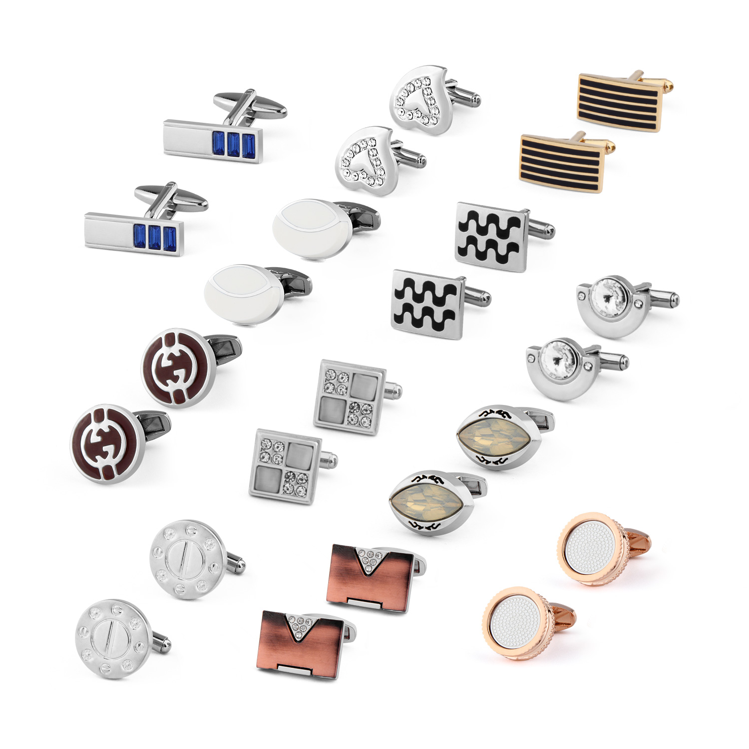 1 Pair Cufflinks For Mens Acce - Men'S Minimalist Accessories 评论和价格