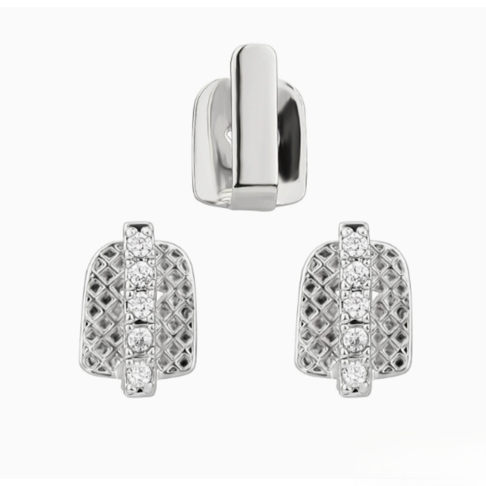 Gold Silver Plated  Iced Out T - Men Accessories In Silver 评论和价格