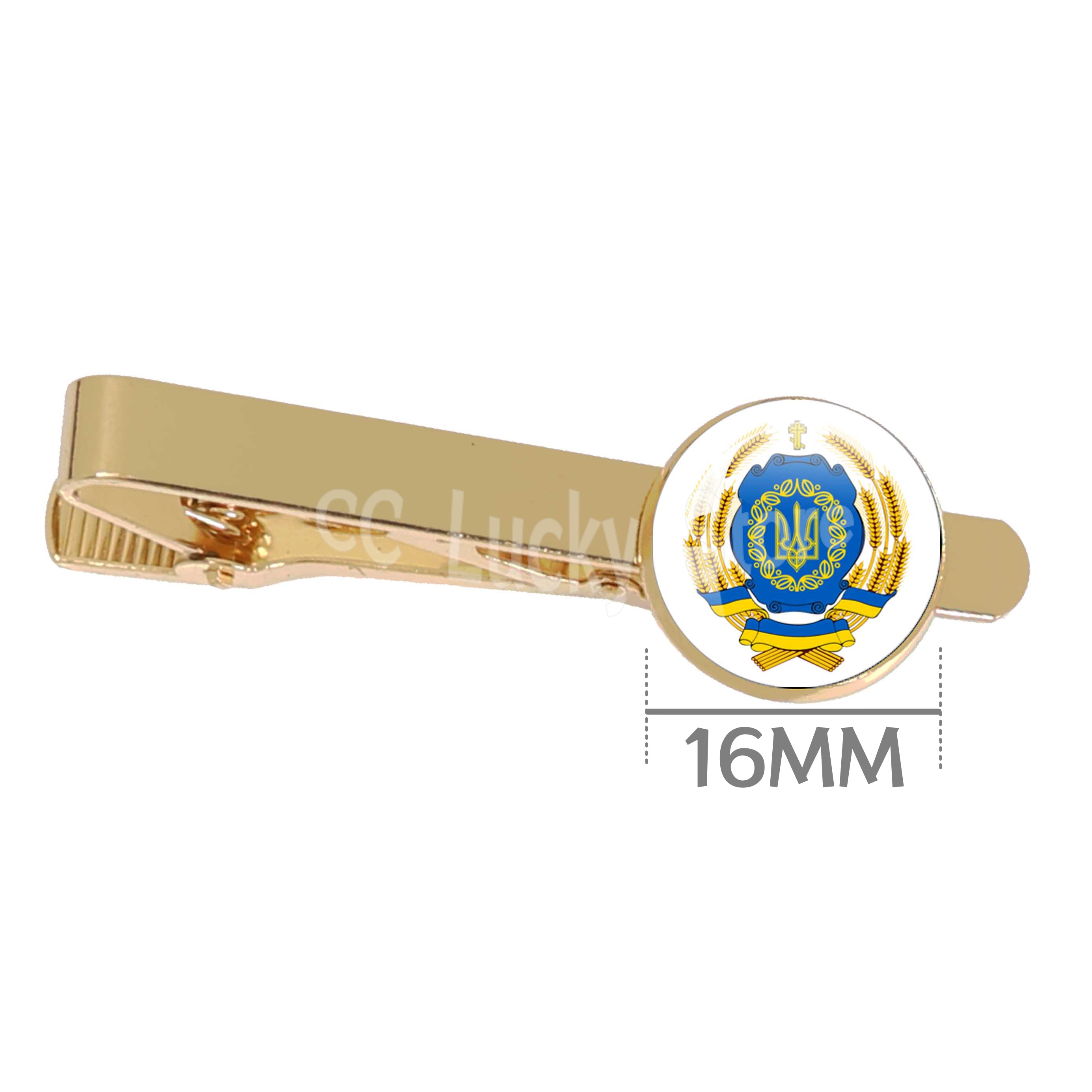 16MM Glass Cabochon Tie Clip U - Men Accessories Logo 评论和价格