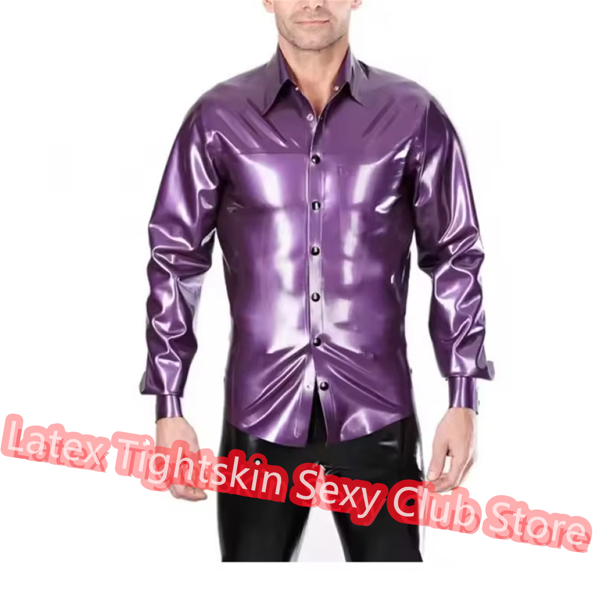 Handmade Latex Men Shirt Rubbe - Men Accessories To Wear 评论和价格