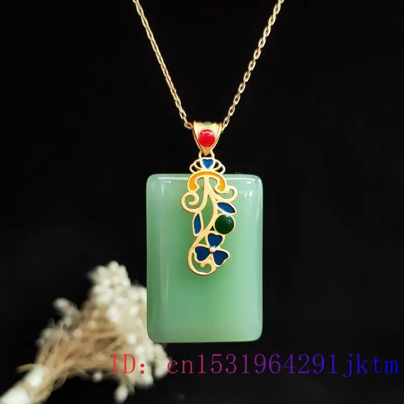Jade Pendant Necklace Amulet C - Men Accessories In Silver 评论和价格