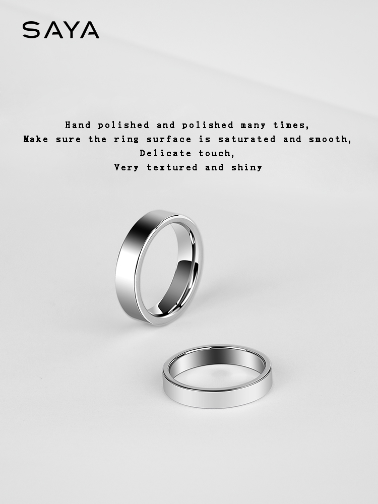 Tungsten Rings for Men Women W - Men Accessories In Silver 评论和价格