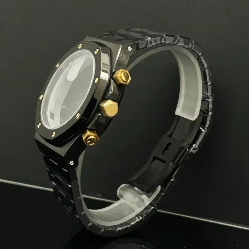41mm Rose Gold Black Watch Men - Men Accessories Logo 评论和价格