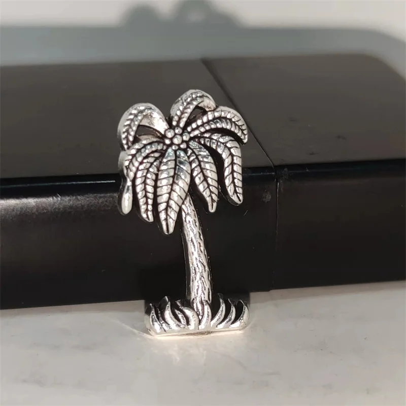 Creative Silver Coconut Tree D - Men Accessories In Silver 评论和价格